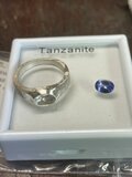 【特価】タンザナイト シルバー リング 11号 タンザナイト 0.7ct OV 印台 シルバーSV925リング | iichi 日々