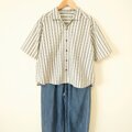 オープンカラーブラウス monotone Ｍ~Lサイズ