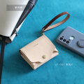 レザーストラップ 丸型カラビナ付き ナスカン付き LF-044 マルゴー スマホストラップ スマートキーストラップ