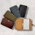 レザーシステム手帳カバー（ハンドメイド／バイブルサイズ／6穴