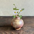 信楽 小徳利の一輪挿し｜穴窯焼成｜焼締｜古信楽白荒土 | iichi 日々の