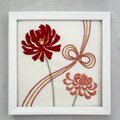 刺繍キット】花舞う刺繍のスクエアフレーム | iichi 日々の暮らしを