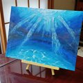 海の中から見た光 テクスチャーアート | iichi 日々の暮らしを心地よく