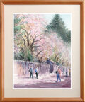 水彩画原画  枝垂れ桜・角館　＃631 水彩画原画 枝垂れ桜・角館 ＃731 | iichi 日々の暮らしを心地よくする