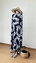 浴衣リメイク＊蝶模様浴衣のワンピース（Lサイズ） | iichi 日々の