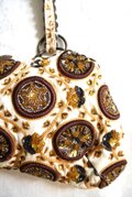 JAMIN PUECH】ジャマンピュエッシュ 刺繍とビーズ装飾のハンドバッグ