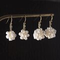 淡水パールボールのショートピアス／イヤリング【金属アレルギー 14kgf