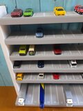 自作ミニカー収納棚6段90台1段目ロングトミカ仕様 | iichi 日々の