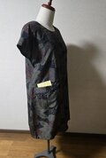 最高級大島紬 フレンチスリーブ・デザインポケットチュニック | iichi