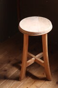 №162 木製丸椅子 スツール アンティーク家具 古道具 イス | iichi 日々