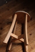 №162 木製丸椅子 スツール アンティーク家具 古道具 イス | iichi 日々
