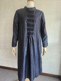 ハ*ー様 【未使用大島着物リメイク】お洒落なピンタック入りワンピース✤L〜3L✤ 大島紬リメイク ピンタックワンピース | iichi 日々の暮らしを心地よく