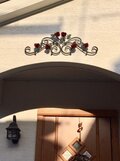 国産 アイアン製 薔薇の妻飾り オリジナルデザイン ローズ 外壁装飾