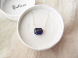 K10YG ラピスラズリの一粒ネックレス