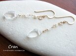 <再>K14gf: tears 水晶のピアスの画像