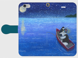 iPhone/手帳型スマホケース「夜釣り」（受注生産）の画像