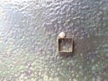 オーダーのバロックパール真鍮スクエアリングの画像