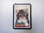 オーストラリア　猫切手ブローチ1852の画像