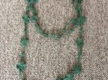 毛糸のラリエット　緑の画像
