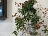 野バラの実のクリスマススワッグ