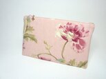 ピンクアネモネ(S)　フラットポーチ