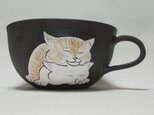 猫+猫のスープカップの画像