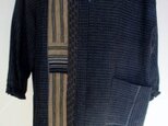 着物リメイク　男絣と久留米の絵絣で作ったプルオーバー １９５２の画像