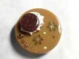 再販✖︎2！circleチョコのsnowモカケーキブローチの画像