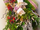 【2016クリスマス限定】豪華スワッグ　実物やローズたっぷり♪の画像