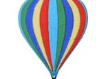 アップリケワッペン レインボーカラー気球 W-0138 エアバルーンの画像