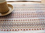 北欧手織りのランチョンマット（ローゼンゴング、ブラウン系）の画像