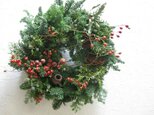 野バラの実のクリスマスリース
