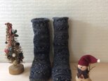 クリスマスにあったかいプレゼント毛糸の靴下の画像