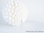 【14KGF】Necklace,Long Teardrop Glass-Erinite-の画像
