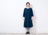 ys-128　９分袖ワンピース　E.ネイビー
