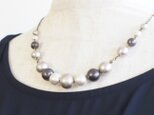 cn154  コットンパールネックレス