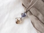 Smoky Square Pendant（Blue-gray）