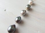 K14GF tahitian pearl long necklaceの画像