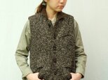 oyajisan boa RV vest/ mosaic brownの画像