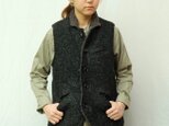 oyajisan boa RV vest/ mosaic blackの画像