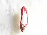 shoe shoe shoe刺繍ブローチNo.53(ピンク)の画像
