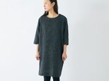 enrica herringbone dress blackの画像