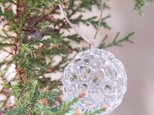 Christmas ornaments by recycled glass (3 balls)の画像