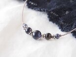 Iolite＆Silver Short Necklaceの画像