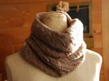 軽ふわ　ネックウォーマー　モカ茶