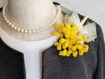 ミモザのコサージュ♪（卒園式や入学式）