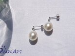 本真珠ピアス・スタッドブラ