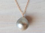 K14GF tahitian pearl necklaceの画像