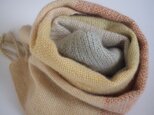 「Tさまご依頼品」手織りカシミアマフラー・・春うららⅱの画像