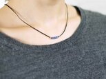 popoa tussel necklace / blue sapphireの画像